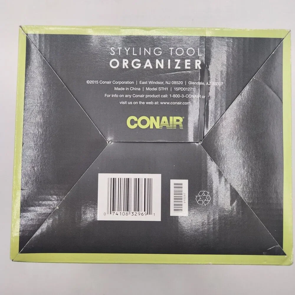 Conair Styling Tool Organizer STH1 Over Cabinet Hang or Free Stand New in Box